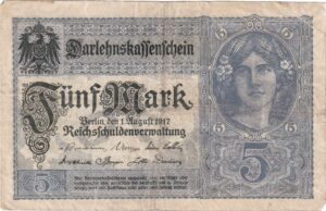 Deutsches Reich: Darlehnskassenschein von 1917, Ro. 54, Vorderseite