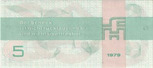 1979 Fünfmarkschein DDR-Forumscheck, Ro. 369
